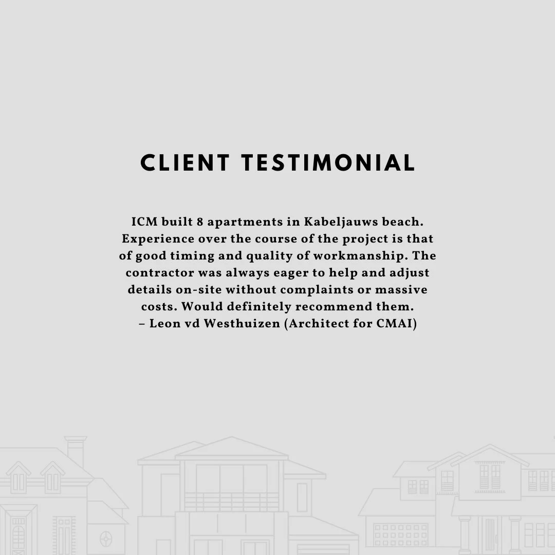 *Testimonial*⁣
⁣
We loved working on this project with the incredible @cmai_architects team. Swipe to see how the project came together.⁣
⁣
⁣
#construction #contractors #constructionmanagement #constructionsouthafrica #dreambuild #icm #dreamhome #ren