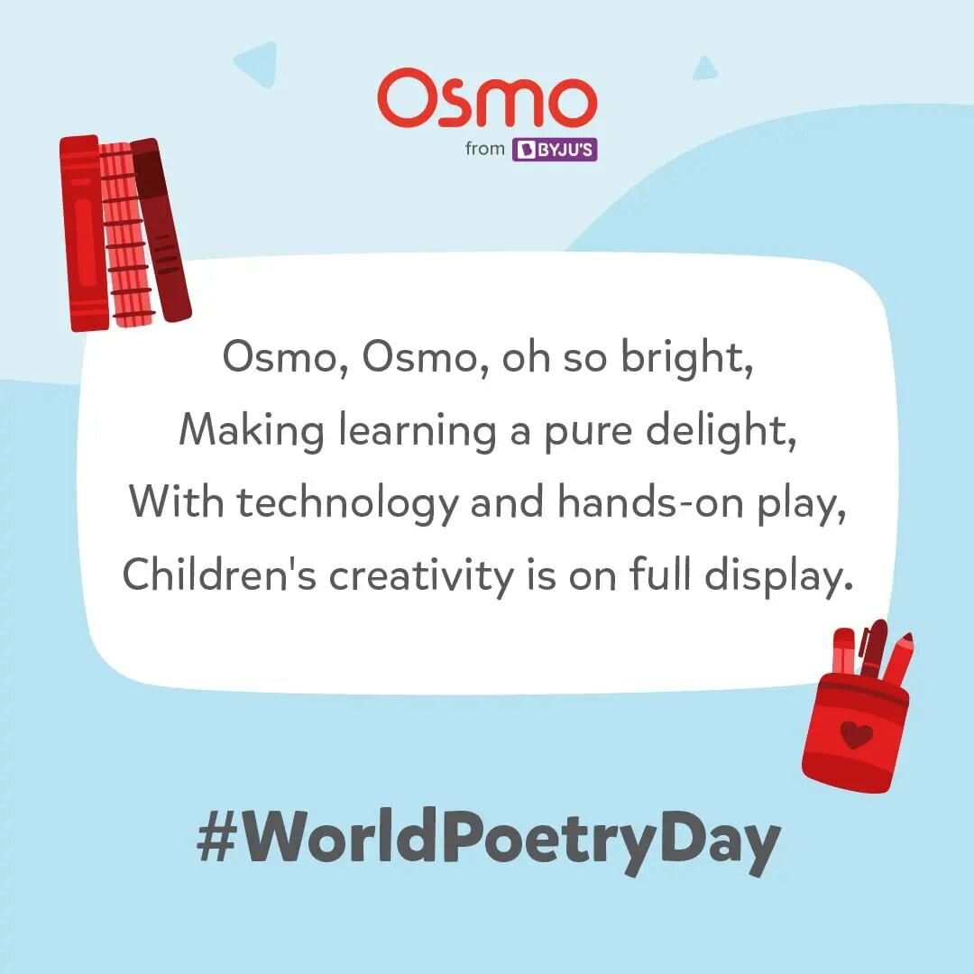 昨天是 #世界詩歌節，來看看我們用OSMO唸了什麼詩！🤓