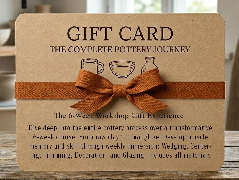 6-Week Wheel Throwing Class Gift Card