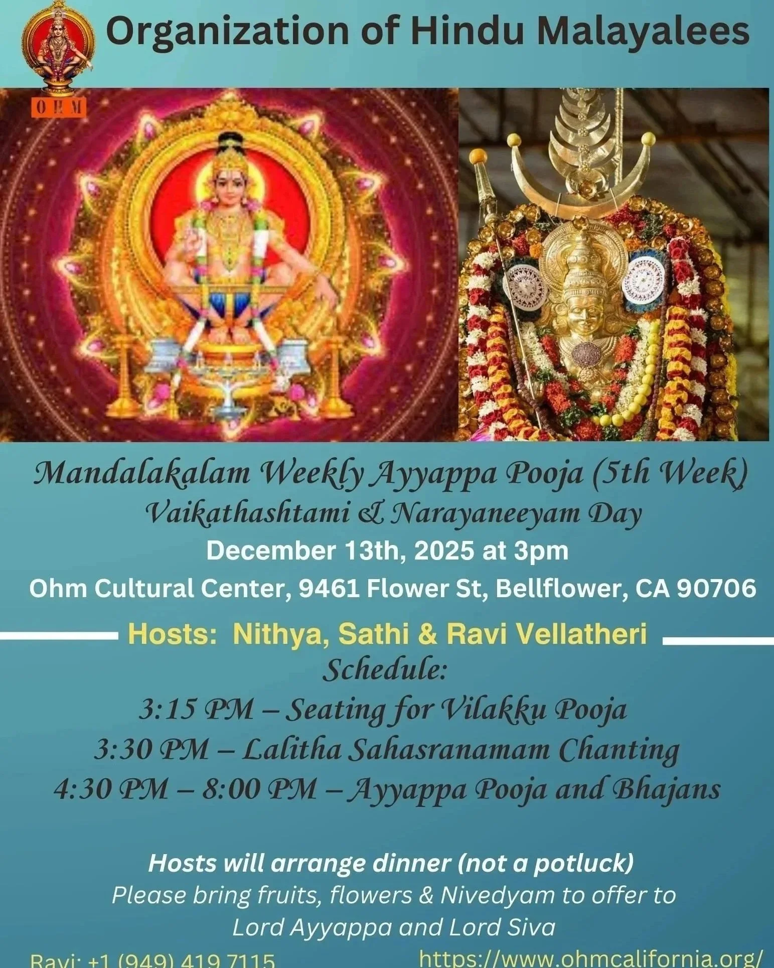 Weekly Ayyappa Puja