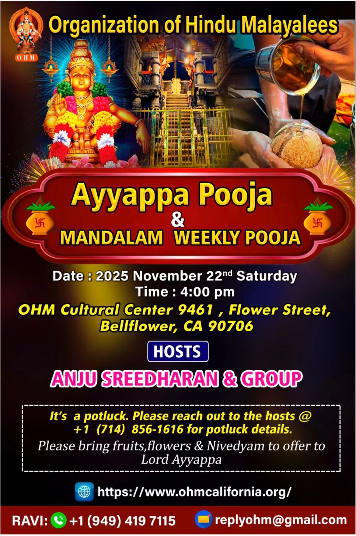 Weekly Ayyaapa Puja