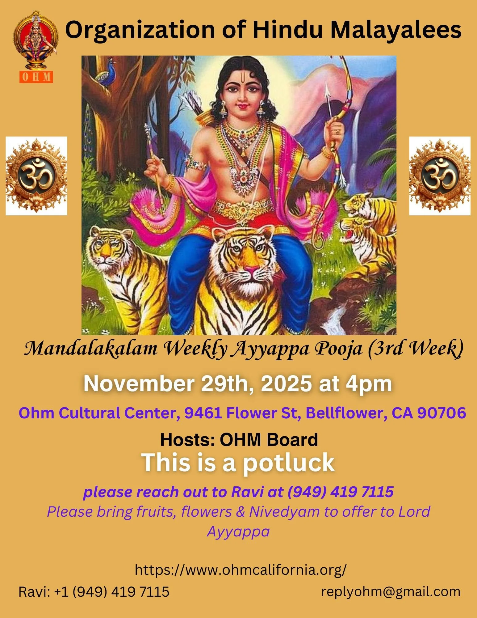 Weekly Ayyappa Puja