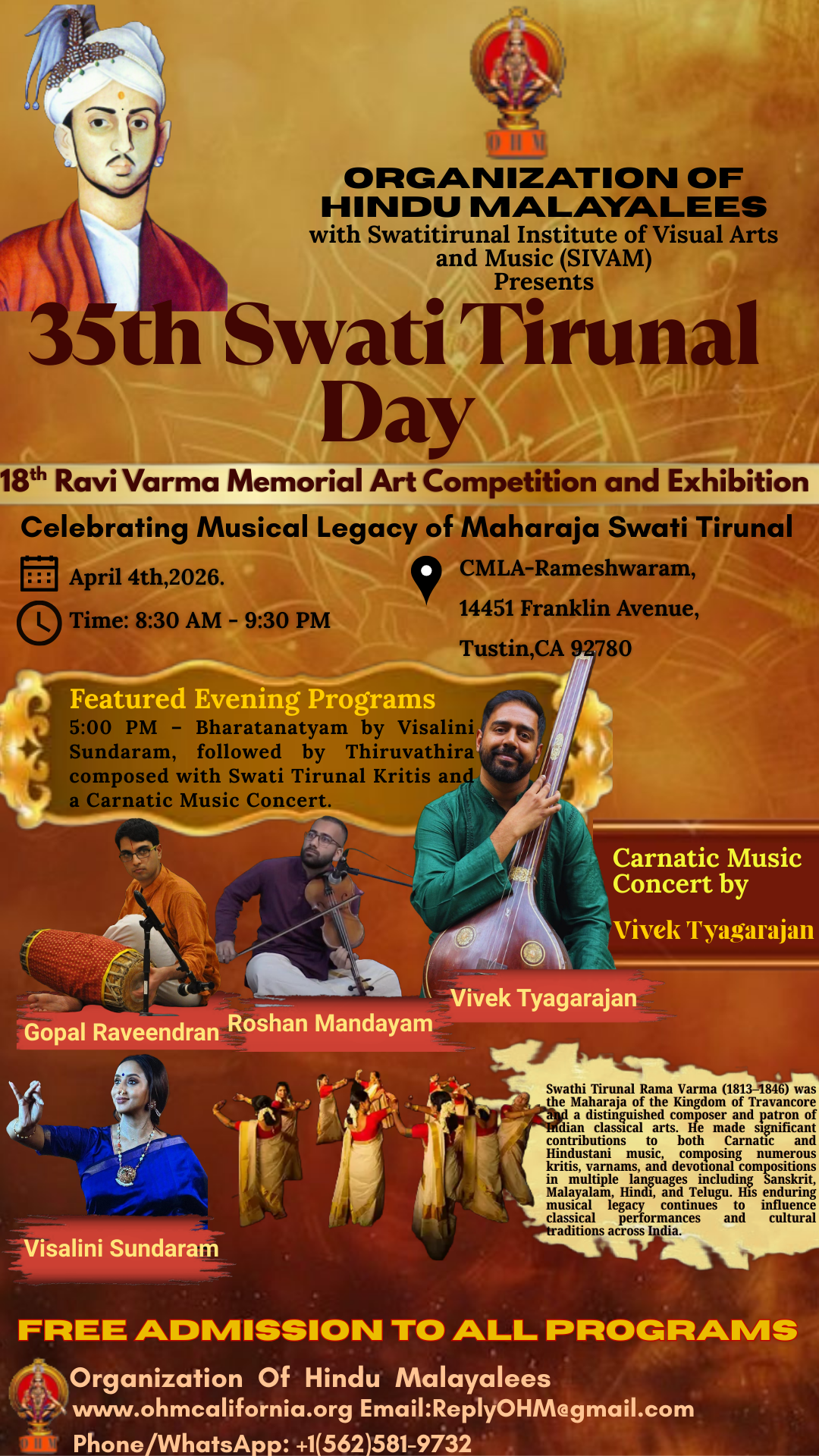 35TH Swati Tirunal Day