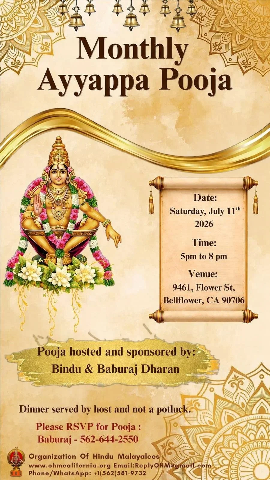 Monthly Ayyappa Pooja