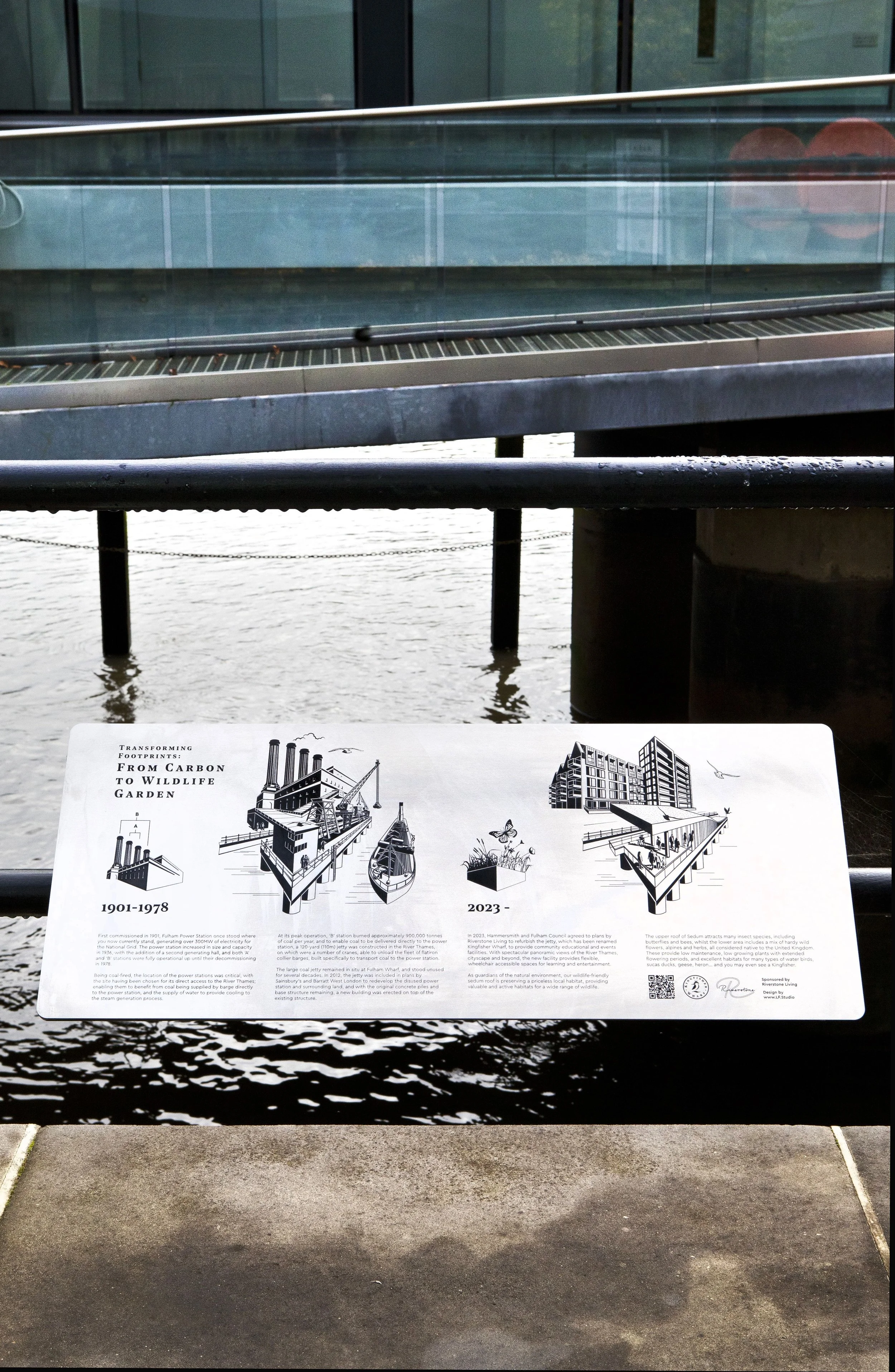 Kingfisher Wharf Interpretation Sign