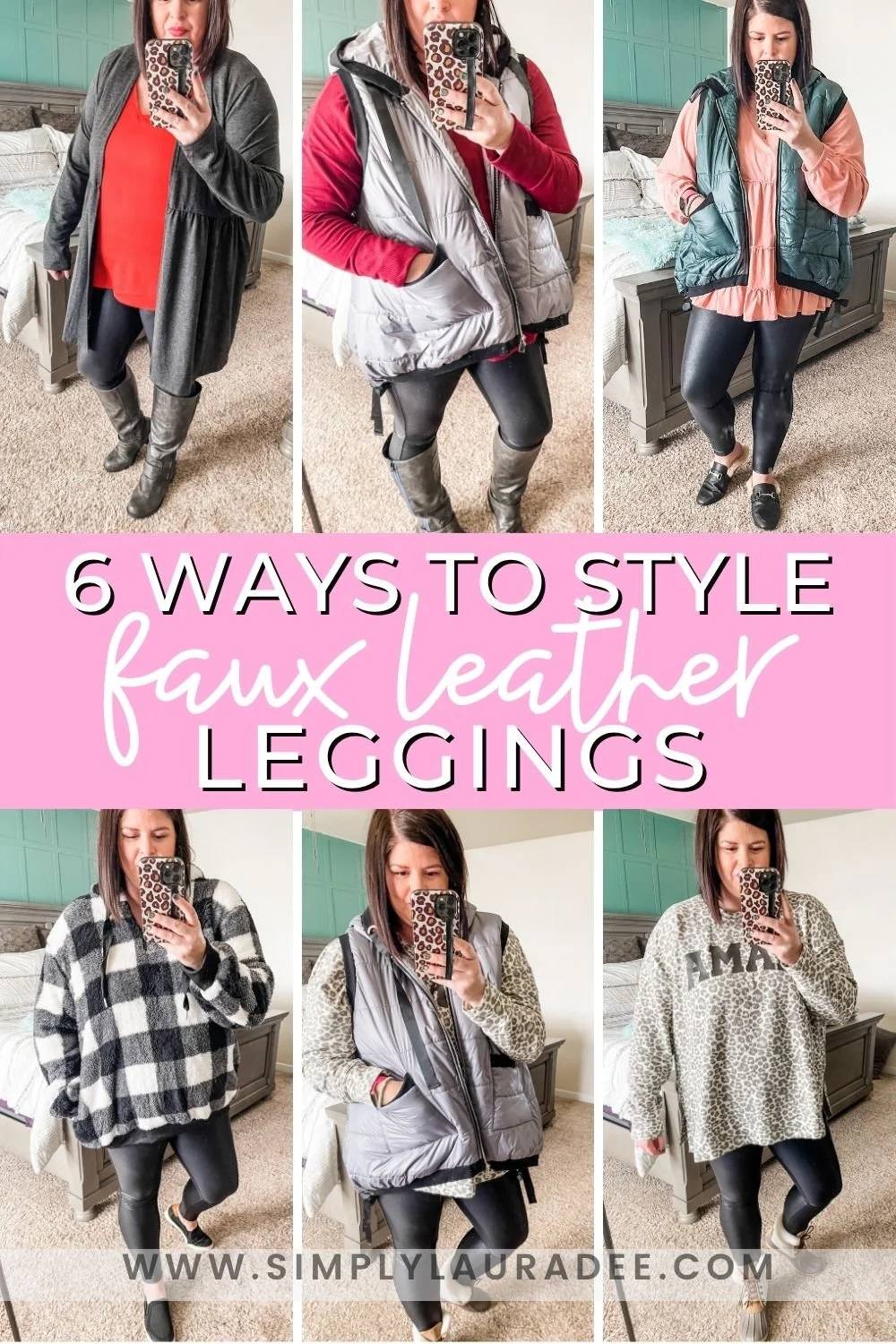 6 WAYS TO STYLE FAUX LEATHER LEGGINGS