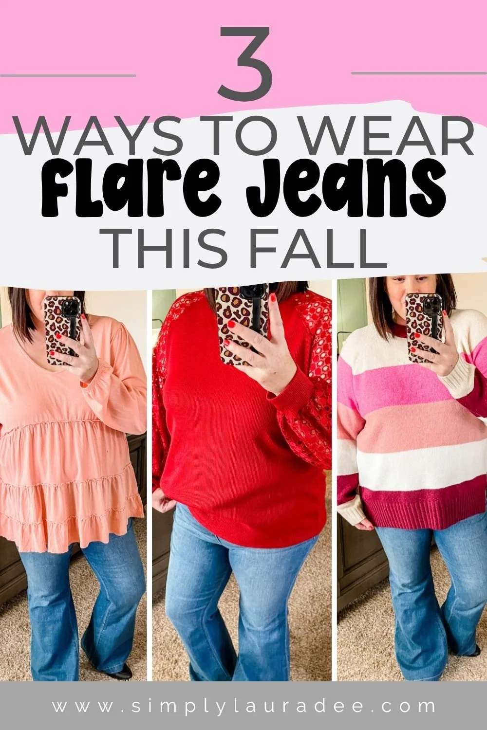 3 WAYS TO WEAR FLARE JEANS
