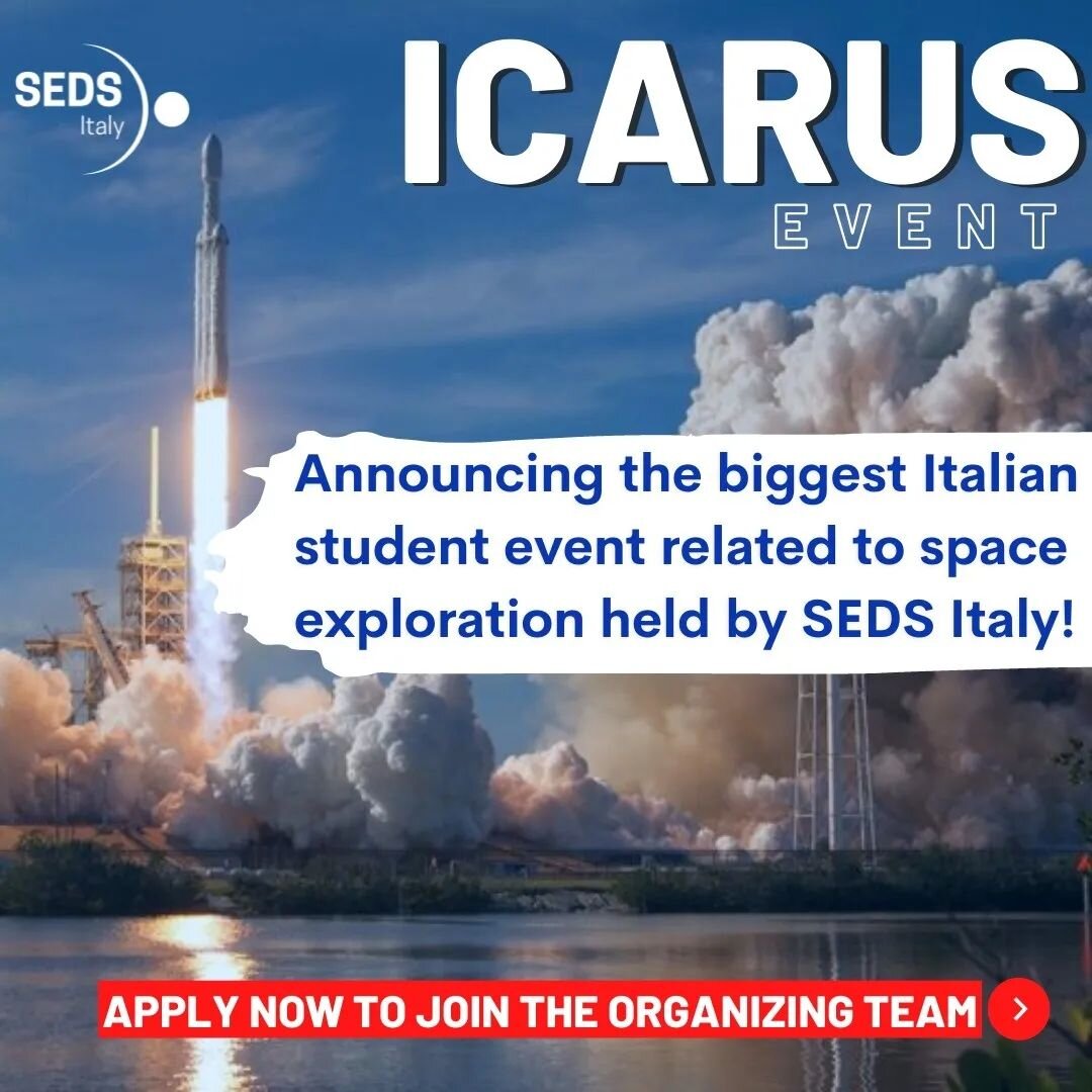 We are excited to announce the opening of the call for the ICARUS organizing team!

ICARUS will be an Italian student conference on space to take place in November 2022 and the goal of ICARUS is to promote the space sector mainly to university and hi