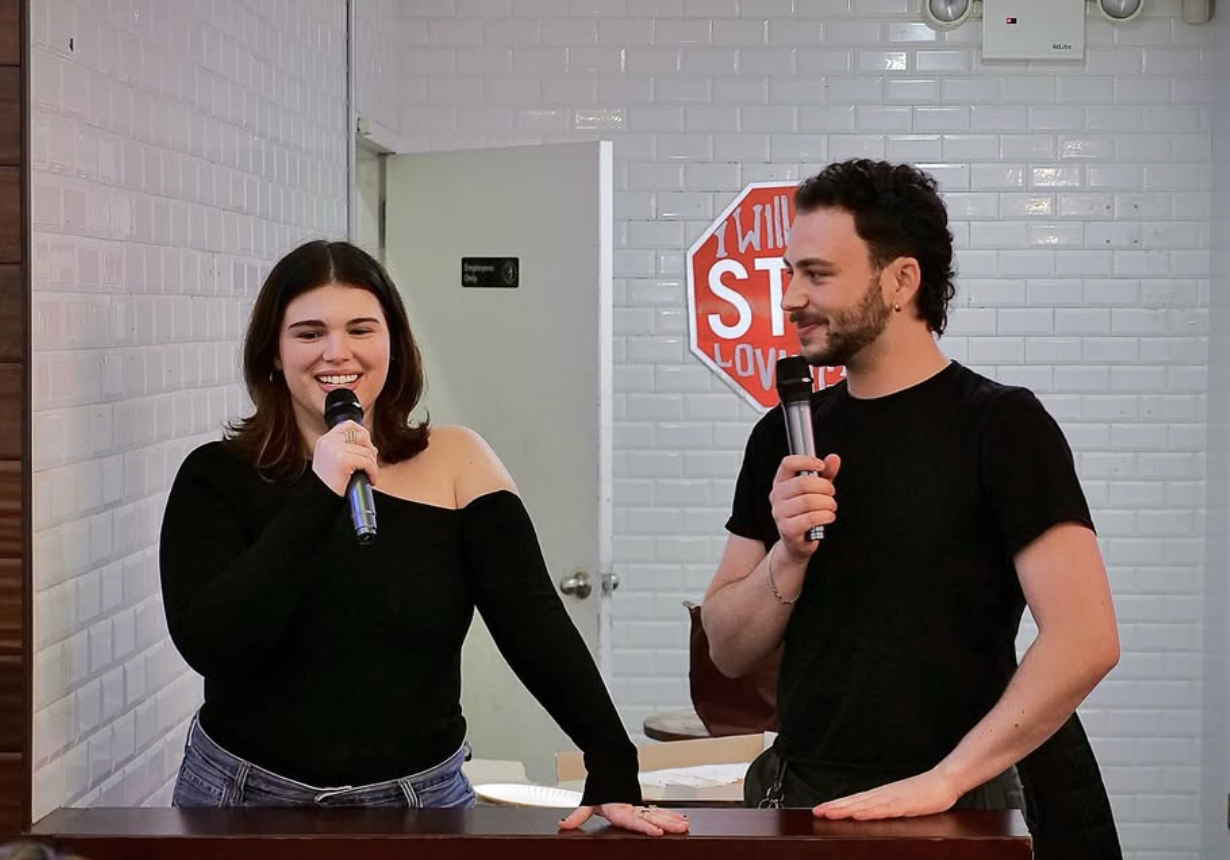 Alex and Cole Frasher at Nolita Pizza!