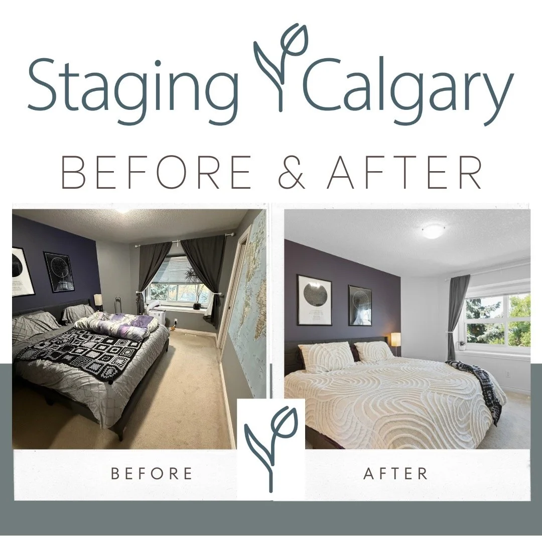 Another successful before-and-after transformation&mdash;helping your listings stand out and sell faster!

When previewing this bedroom, it felt dark and closed in&mdash;something we often see and buyers instantly notice. Wall colors can distract fro