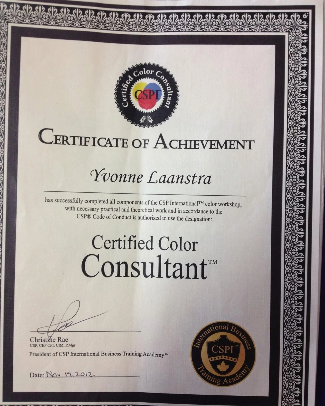 In 2012, I became a Certified Color Consultant &mdash; adding a skill to my home staging and design business that I use almost every day.

Whether selecting paint for a property hitting the market or refreshing a lived-in space, the right colour tran