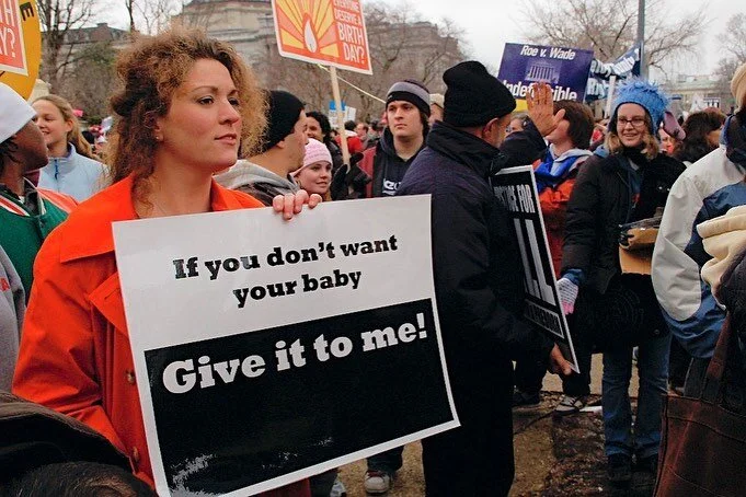 The news of the day reminded me of this protest to commemorate the 30th anniversary of the Roe v. Wade decision that I covered on Jan. 23, 2006. #roevwade #roevswade #roevwadeprotests #protests #scotus #supremecourt #streetphotography #washingtondc #