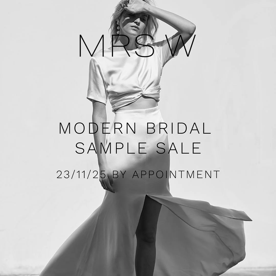 Brides to be - you won&rsquo;t want to miss this one! Our biggest sample sale of the year is taking place on Sunday 23rd November. Gowns marked at 50-80% off original price. Book your appointment now through our website. Limited 45 minutes, private a