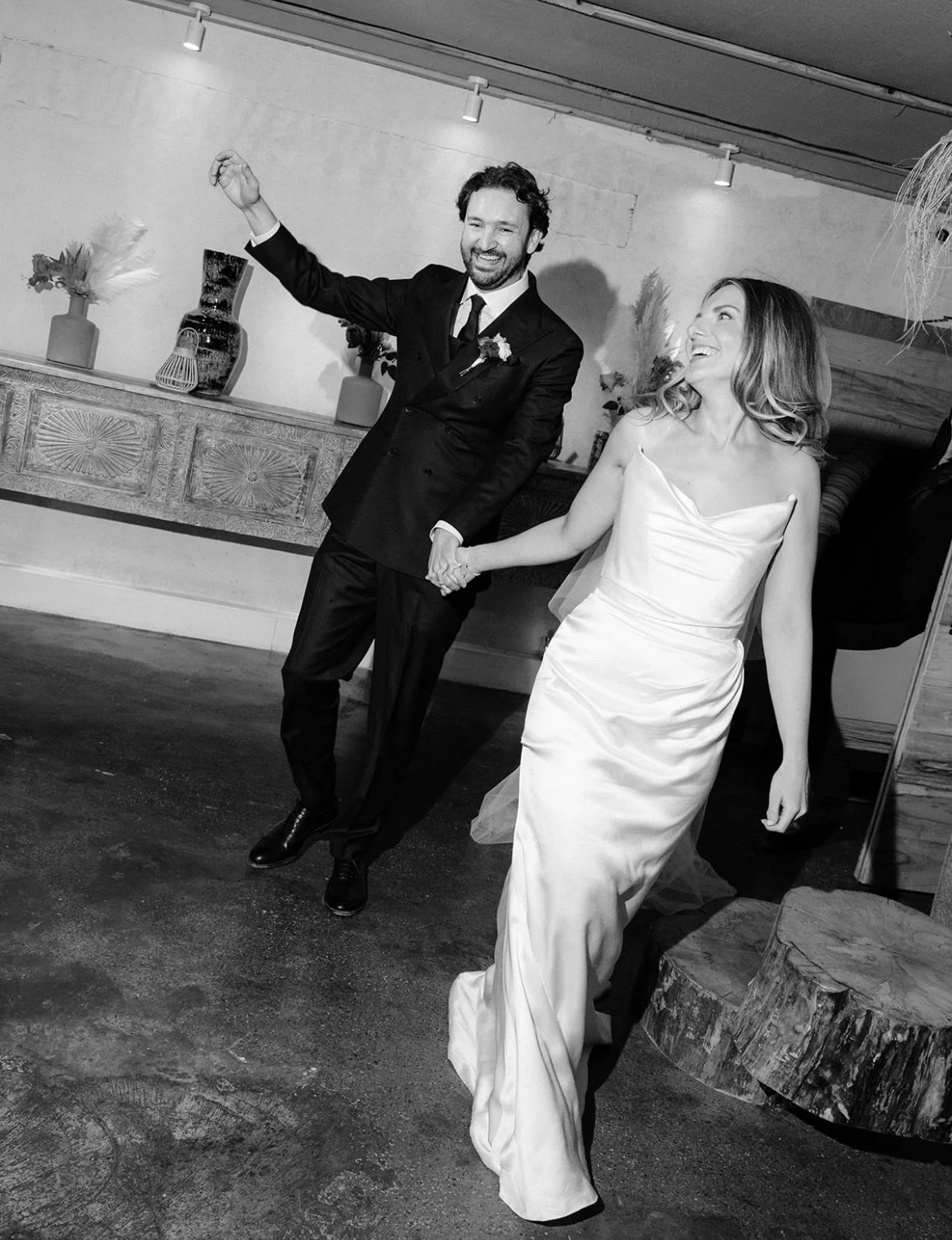 MRS W Bride Emily wearing @preajames_bridal Emiline. A beautiful sculpted corset gown with draped skirt in luxurious satin.

Perfect for the modern, minimalist and fashion forward bride. 

Part of our permanent collection in store. Available to try t