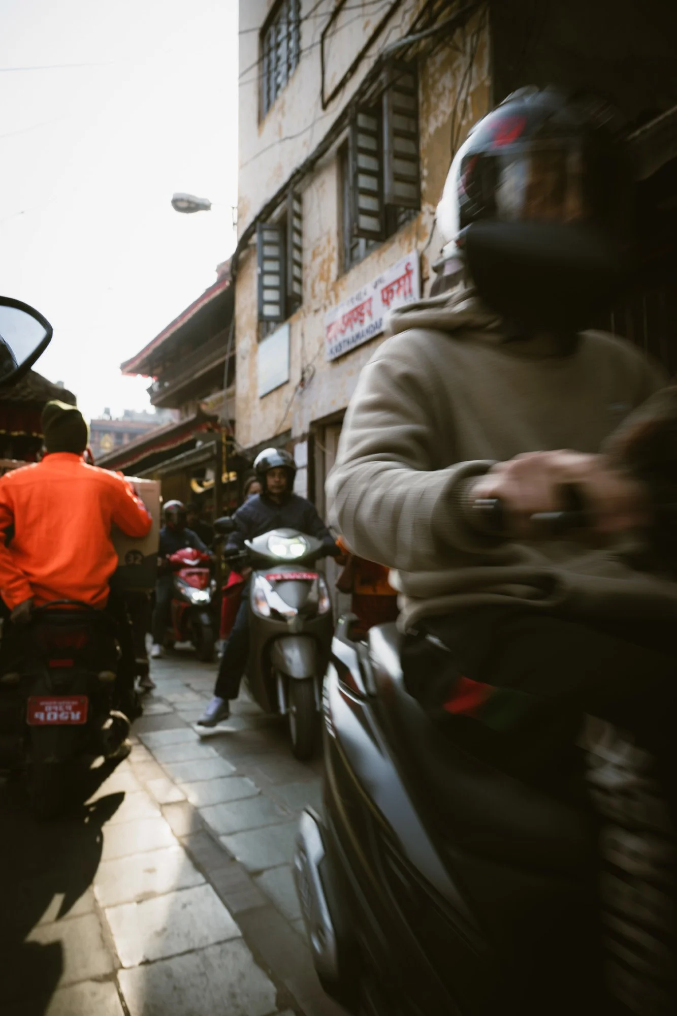 A hectic hailed ride resulted in a hectic feeling snapshot