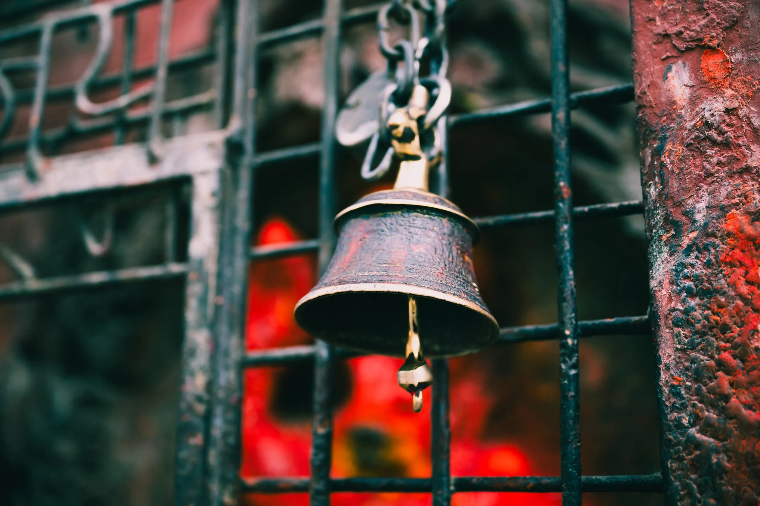 A bell rung for religious reasons I don't understand.