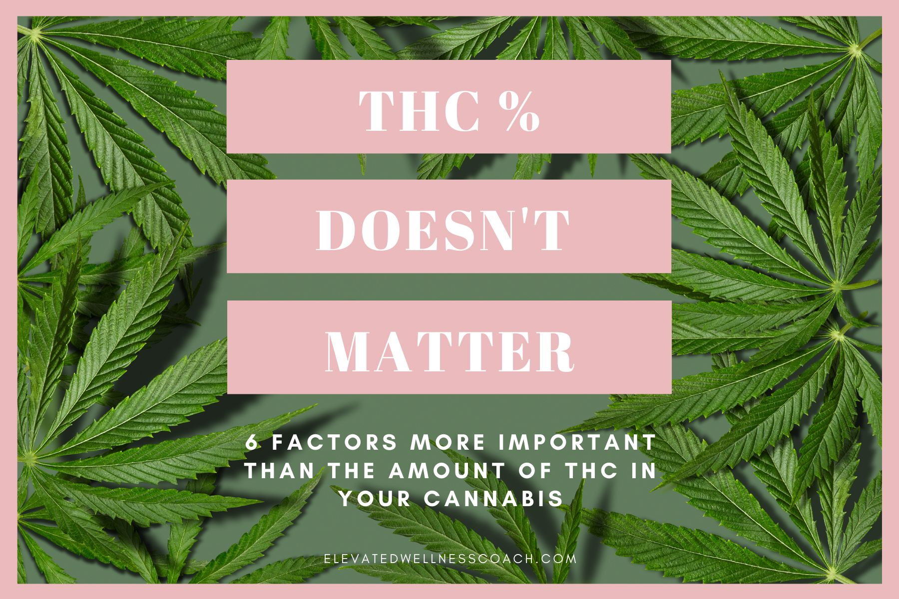 THC % Doesn’t Matter