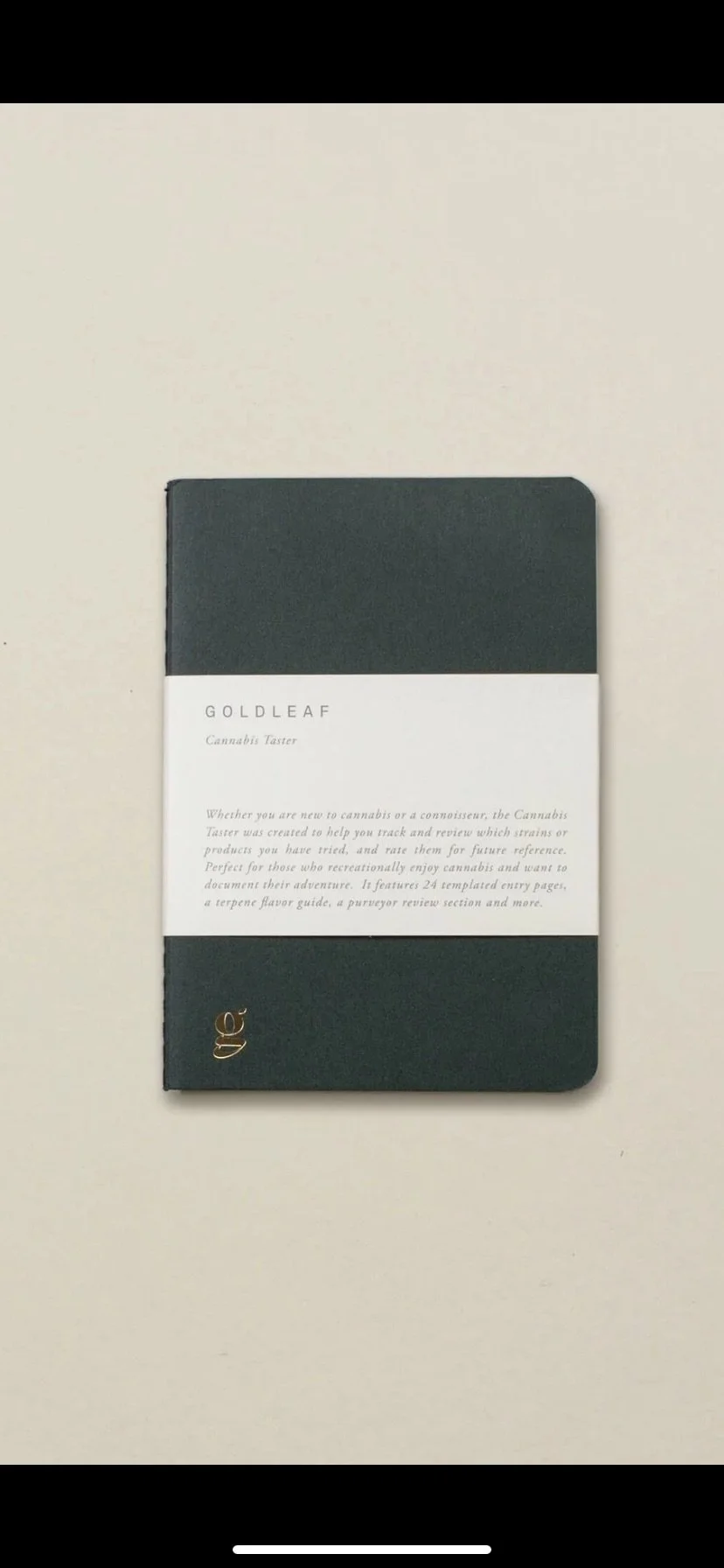 Goldleaf Cannabis Taster Journal 