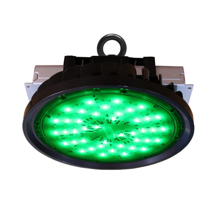 RGBW Color Changing UFO LED High Bay light, 250w, DMX addressable