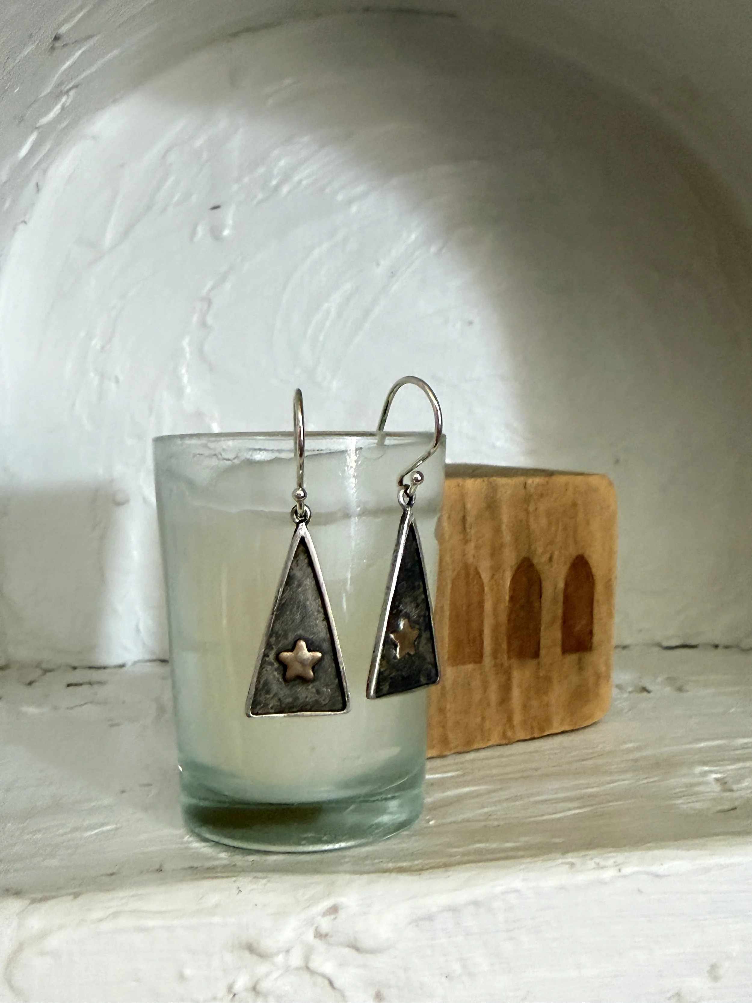 Star Triangle Earrings