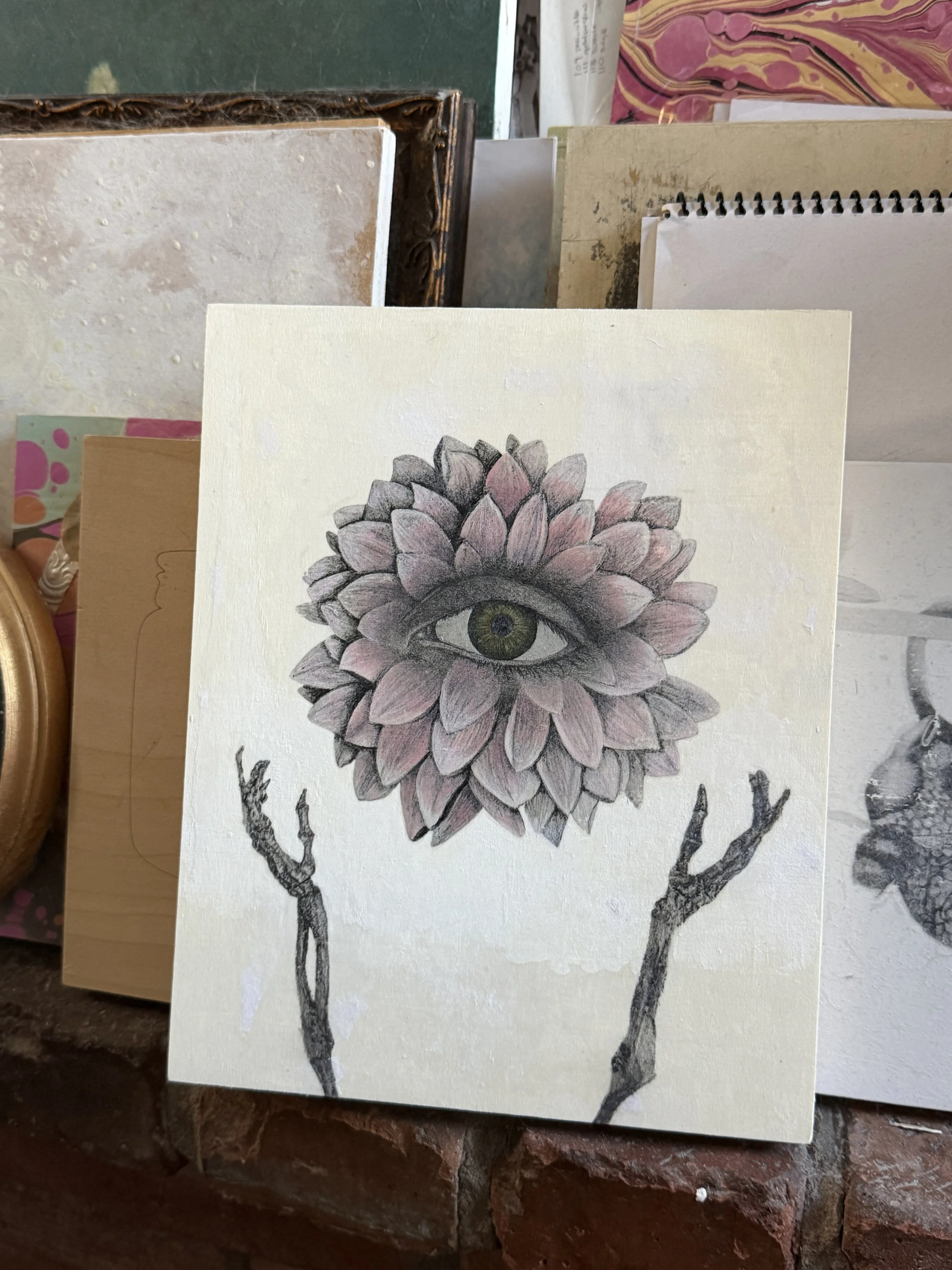 Eye Flower 8"x10"- The Watcher