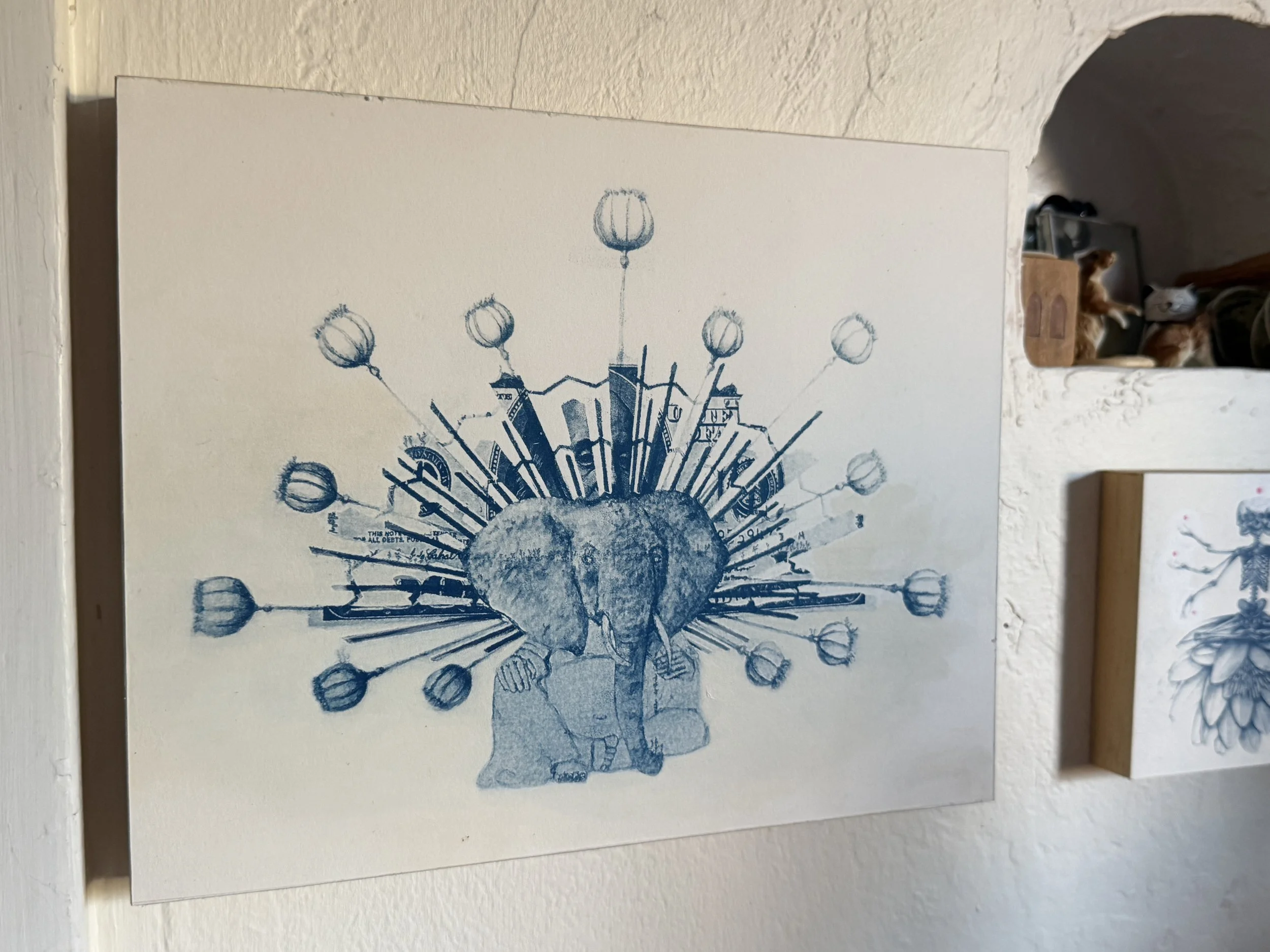 Elephant Mandala 8"x10"