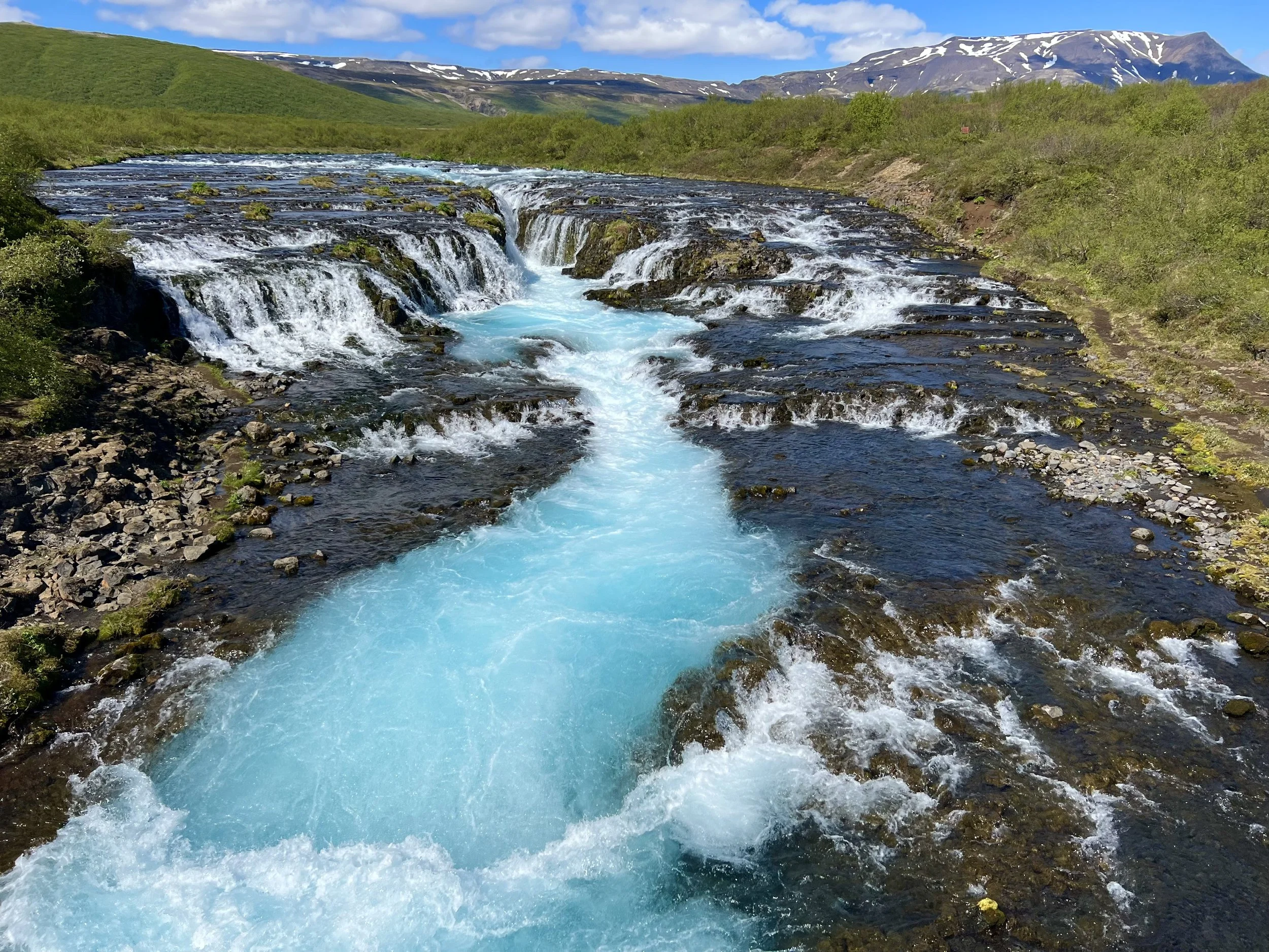 Brúarfoss - the blue waterfall
