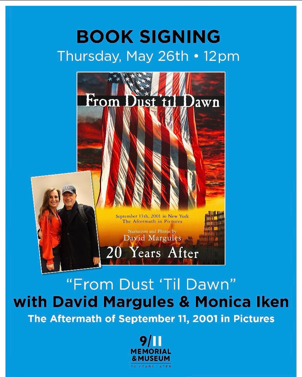 Hope to see you all there will be special guests&hellip;
You must make reservations with the museum in advance.
Or you won&rsquo;t get in&hellip; https://www.911memorial.org/