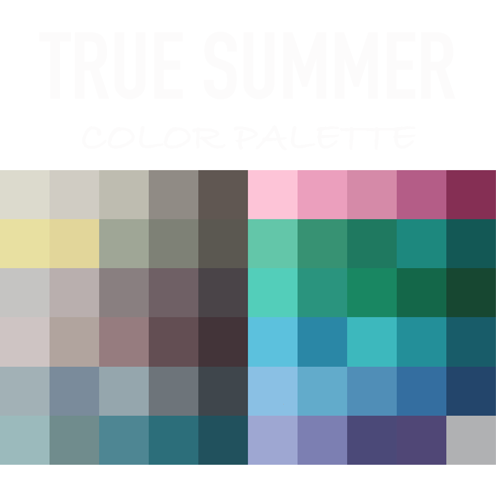 True summer color palette 