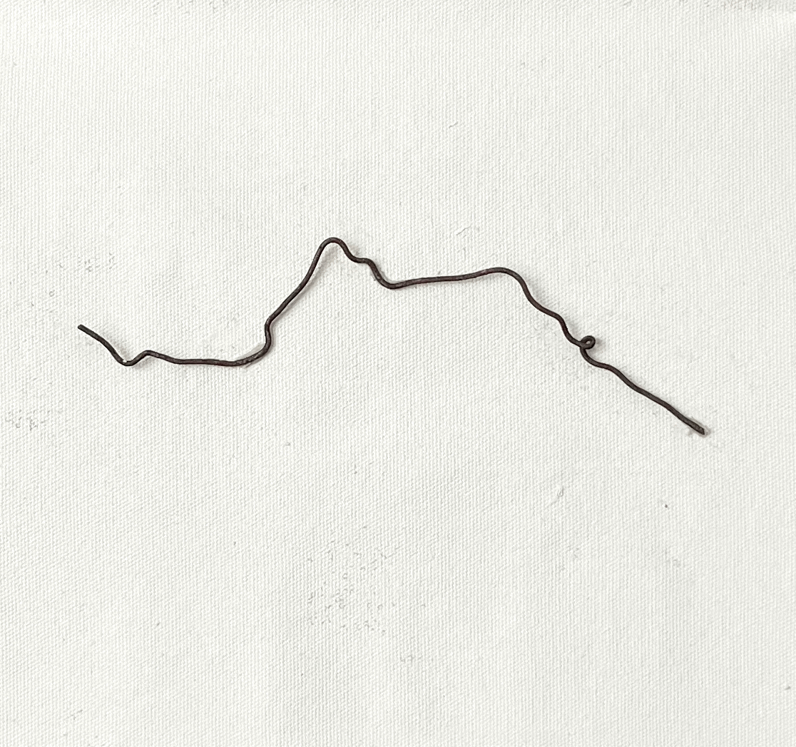 modern art found object wire wall hanging (Copy)