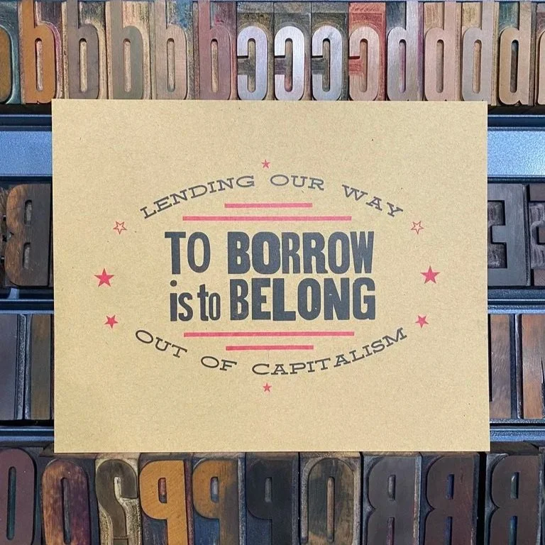 Custom Letterpress Print - collaborative words