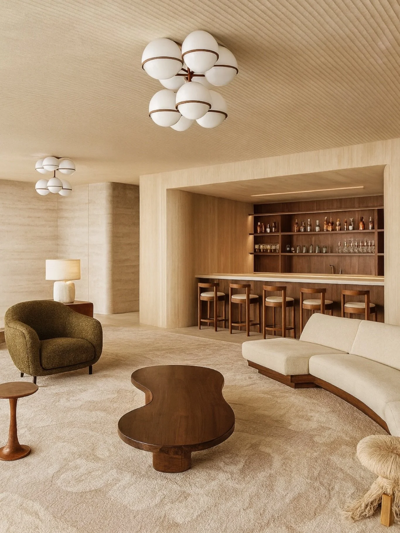 Curved silhouettes, warm woods and quite luxury. 

Interior Design: @yeginfill 
For all inquires, link in bio! 
&bull;
&bull;&bull;#kitcheninspiration #finditstyleit 
#decorinspiration 
#interiordesignideas 
#interi&ouml;r 
#homewithrue #howihome 
#i