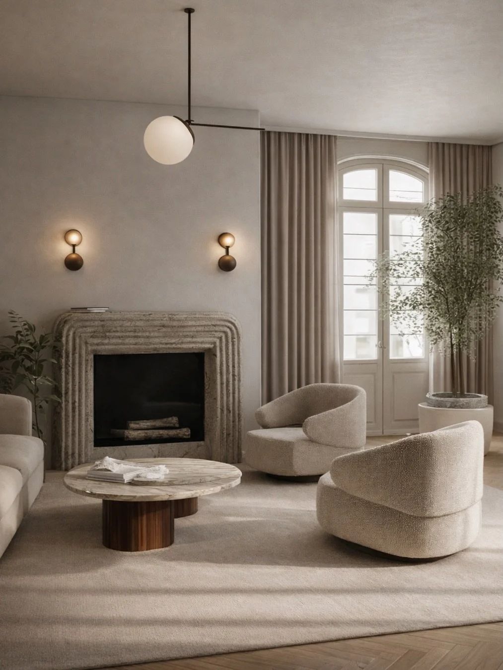 Soft architectural details that quietly elevate the entire space. 

Interior Design: @yeginfill 
For all inquires, link in bio! 
&bull;
&bull;&bull;#kitcheninspiration #finditstyleit 
#decorinspiration 
#interiordesignideas 
#interi&ouml;r 
#homewith