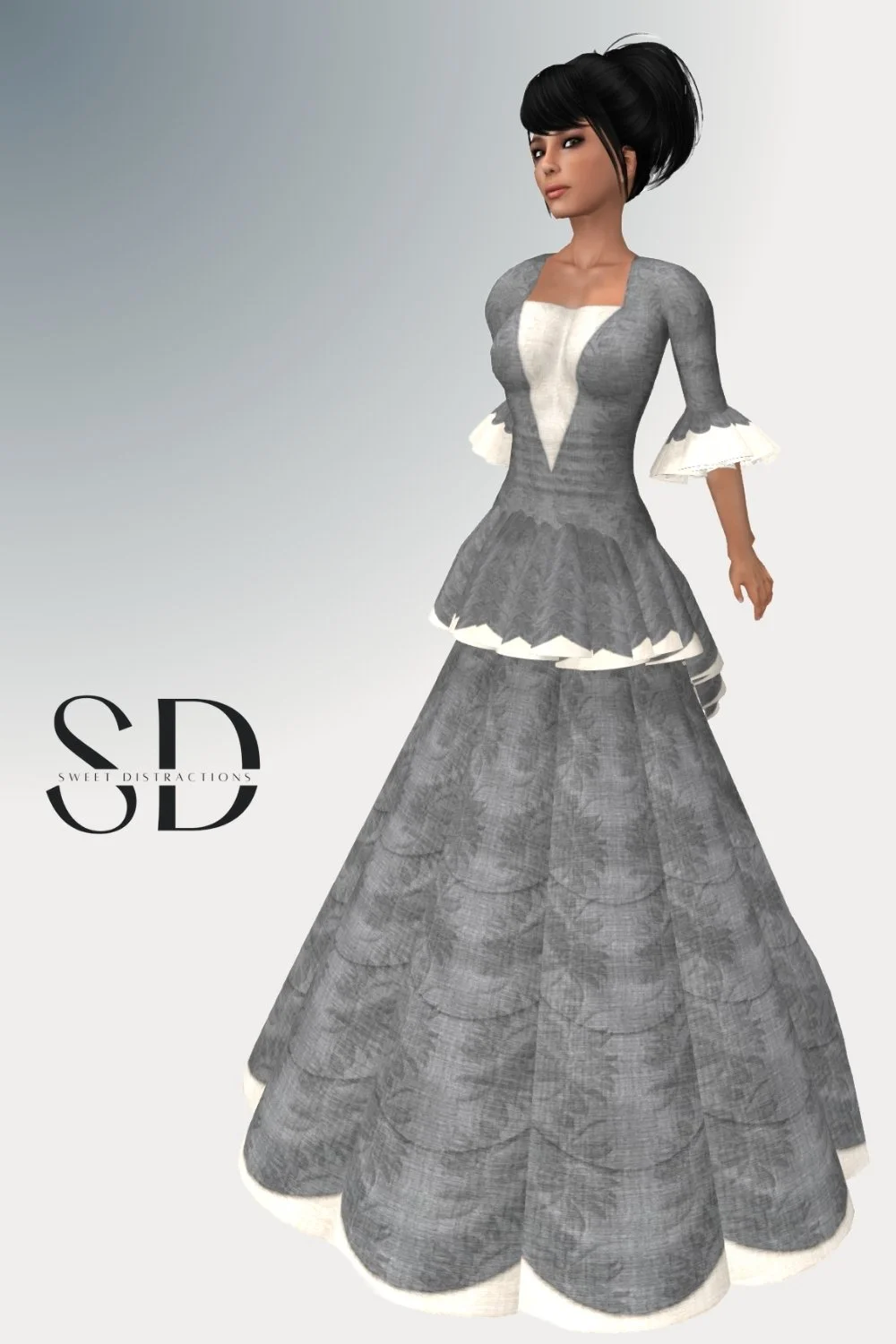 18th Century Bustle Dress