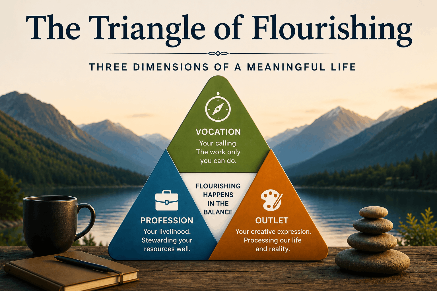 The Triangle of Flourishing: Three Dimensions for a Meaningful Life