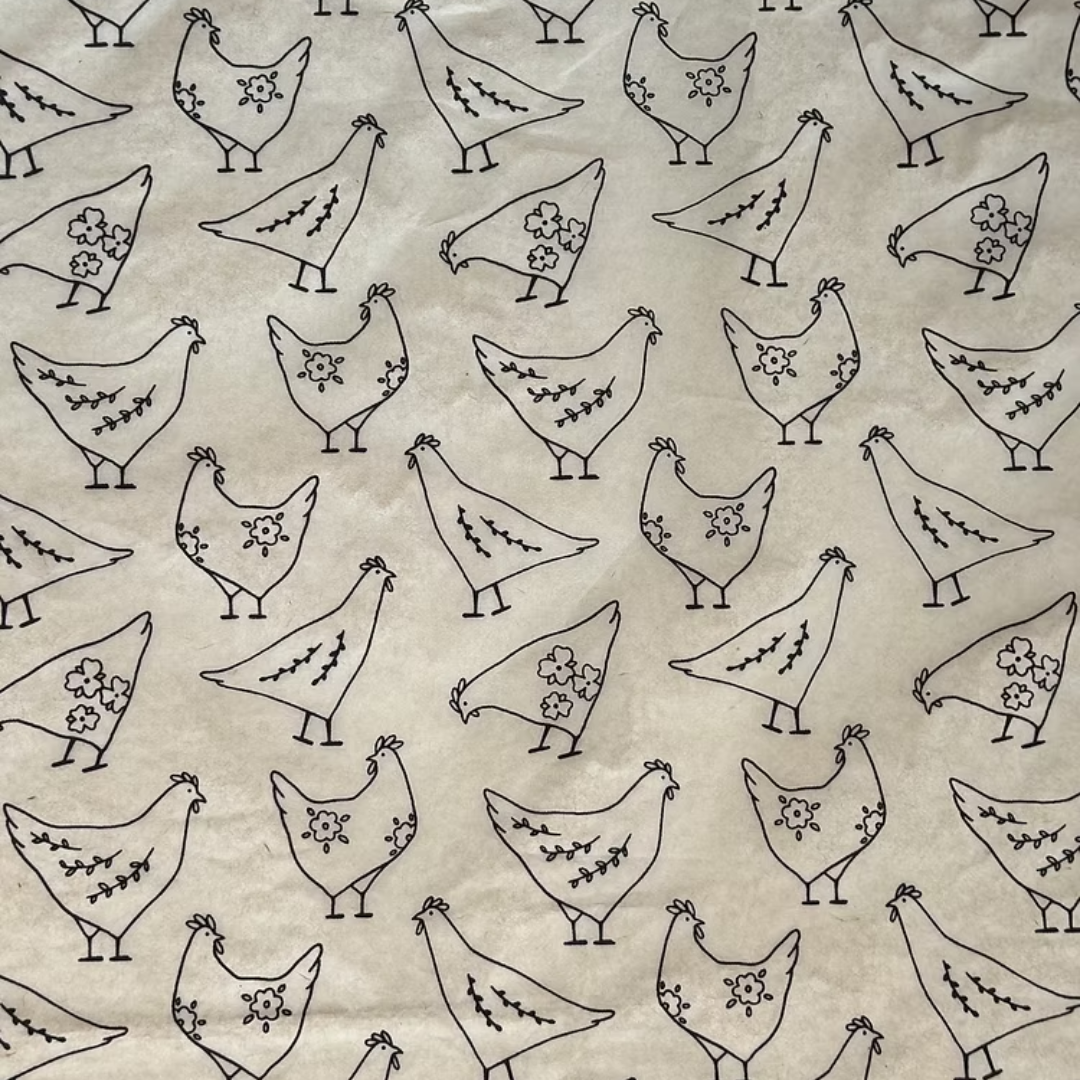 Ceramica Transfers - Floral Hens