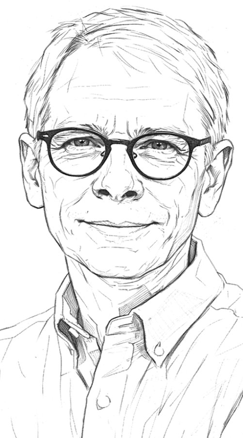 Portrait sketch of Jack R. Reese