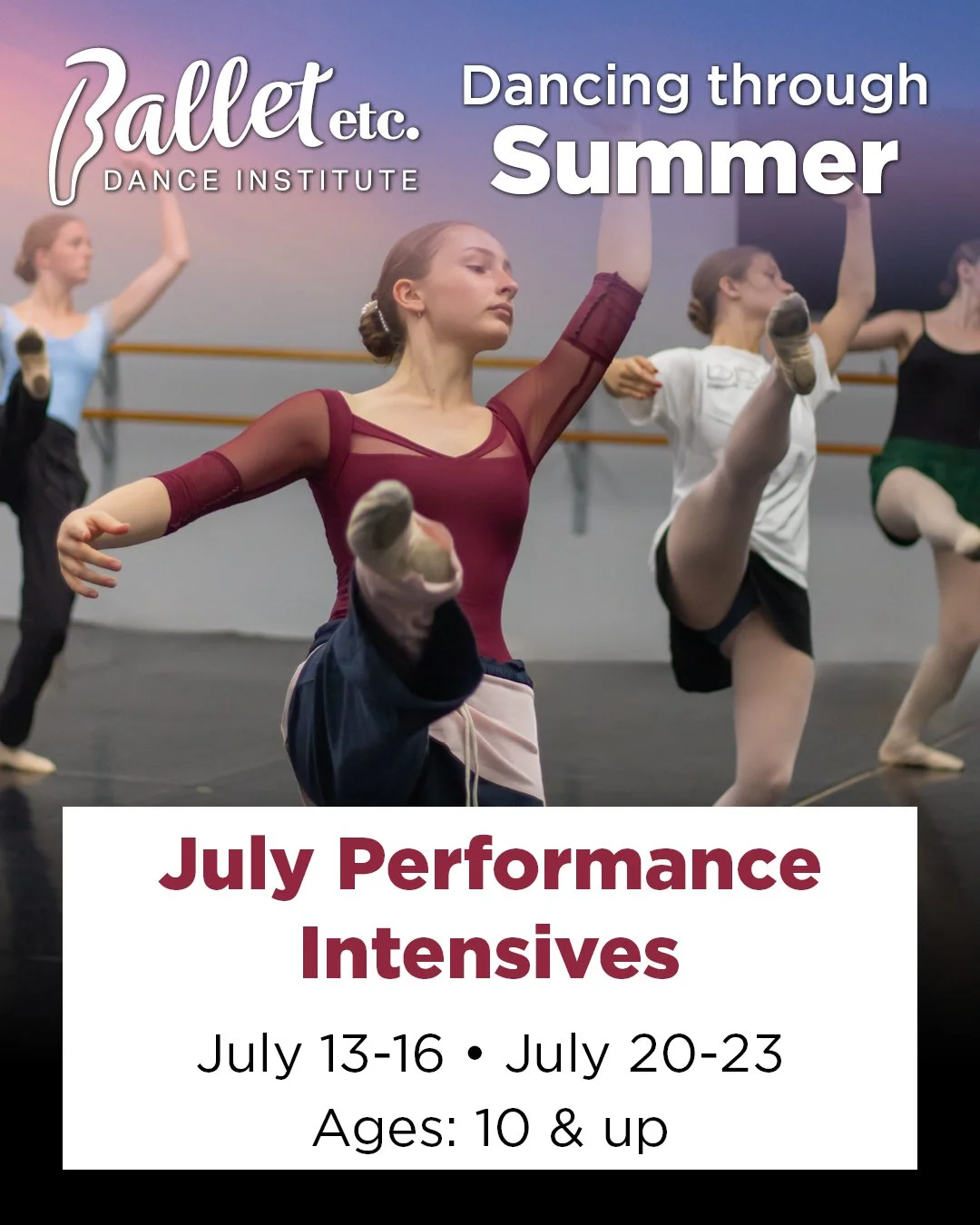 Ballet Etc. Summer July Dance Traverse City