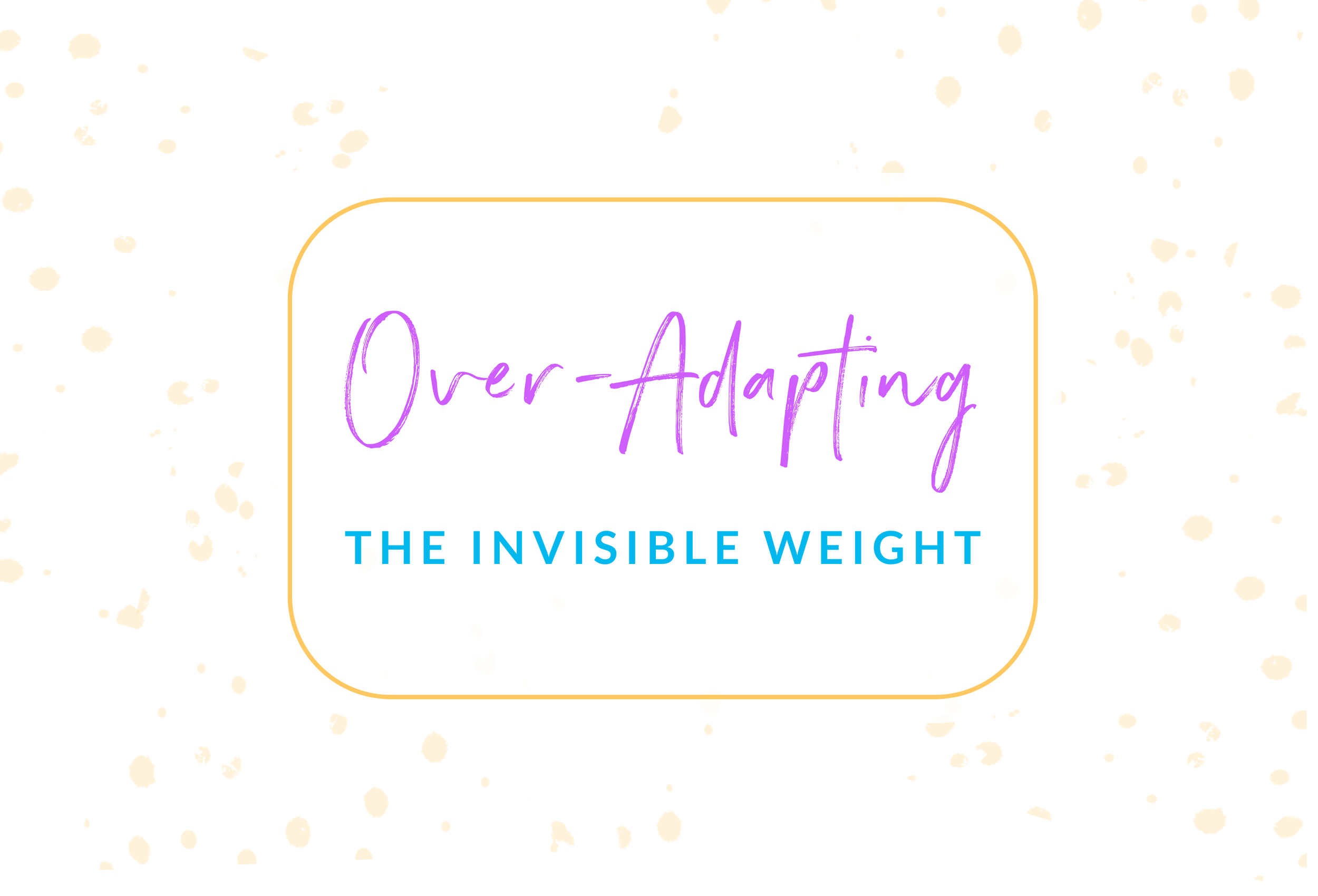 The Invisible Weight We Carry: How Over-Adapting Holds Us Back (and How CAI Frees You)