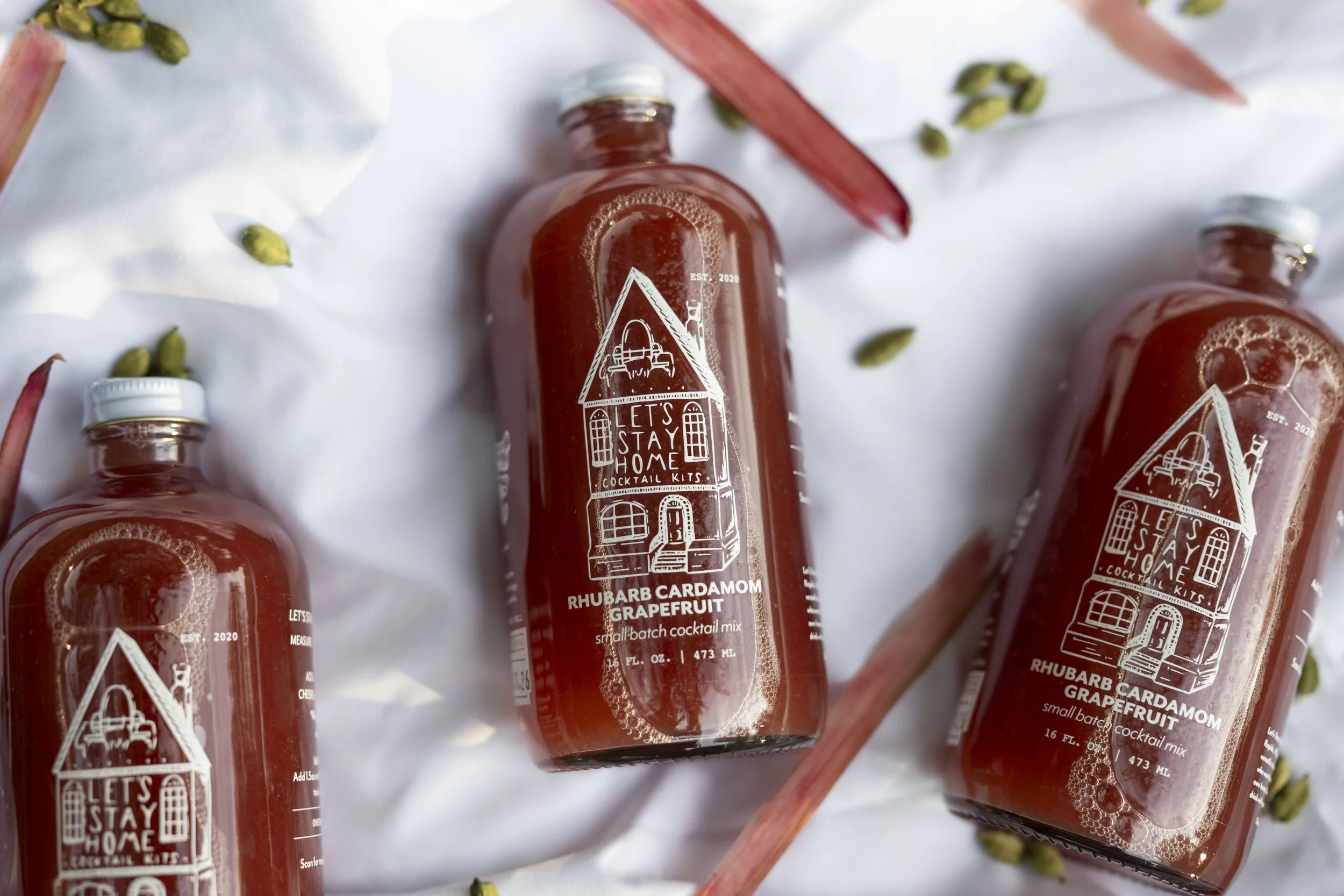 Rhubarb Cardamom Grapefruit