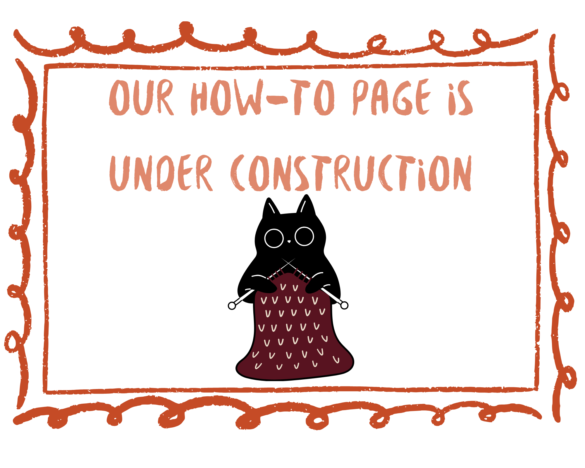how-to page is under construction message