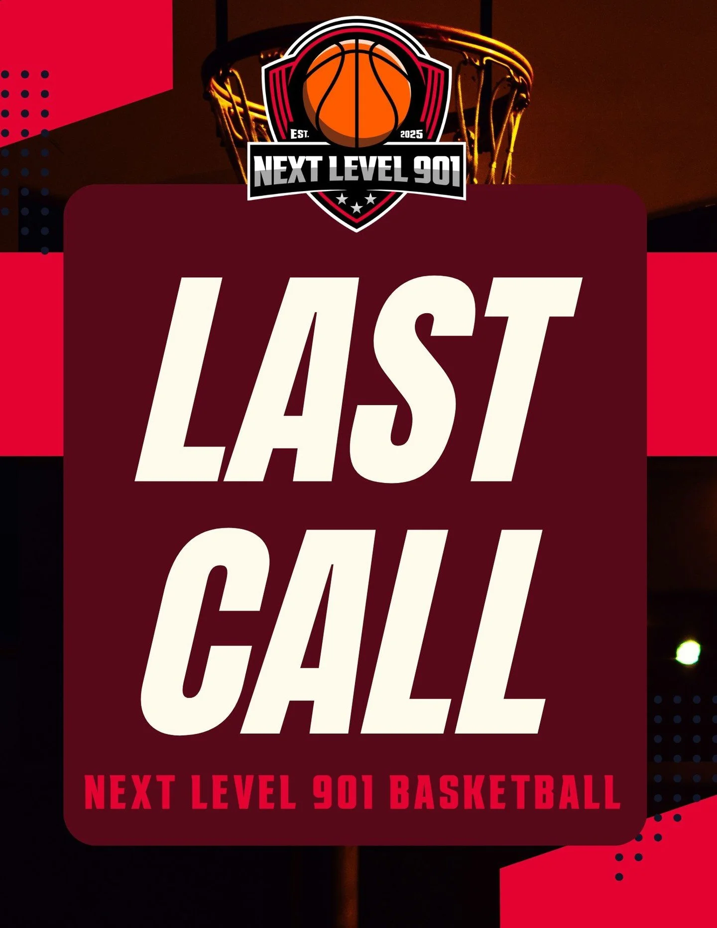 🚨 Mid-Season Tryouts Are Here 🚨
Think you&rsquo;ve got what it takes to play at the Next Level? This is your shot. Tryouts are open now, but registration closes 10/12. Don&rsquo;t sit on the sidelines, secure your spot today! Link in bio.
