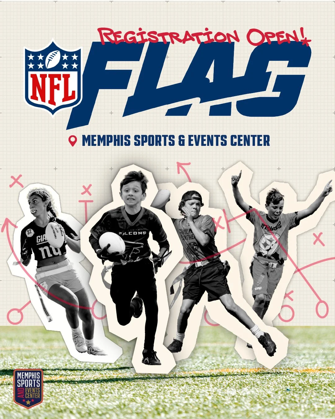 🏈 Youth NFL Flag Football registration is NOW OPEN!

Get ready for a season full of fast-paced action, skill-building, teamwork, and FUN! 

🔥 Spots fill fast &mdash; sign up today and get in the game! Link in bio.