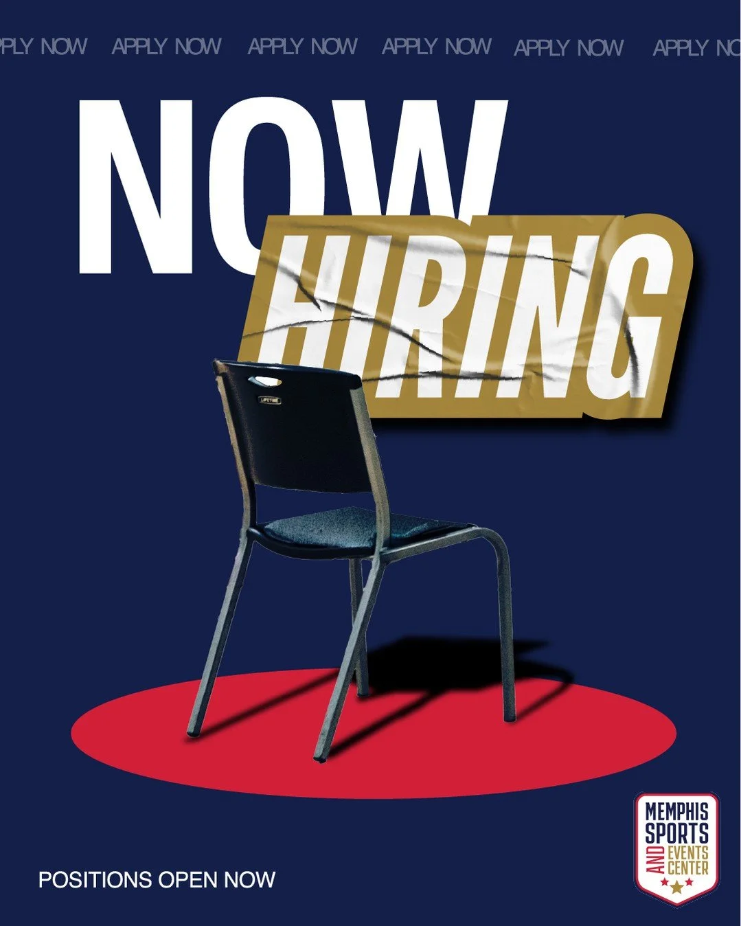 We&rsquo;re Growing at the Memphis Sports and Events Center 🔥

We are officially hiring for three new positions as we continue building one of the premier sports and events facilities in the country.

Now Hiring:
&bull; Tournament &amp; Special Even