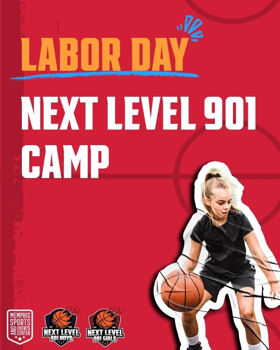 Long weekend &ne; off weekend. 👀

Next Level 901 Girls Labor Day Camp is where we&rsquo;re putting in the work, getting better, and having a whole lot of fun while we&rsquo;re at it.

Let&rsquo;s get to it! Link in bio. 💪