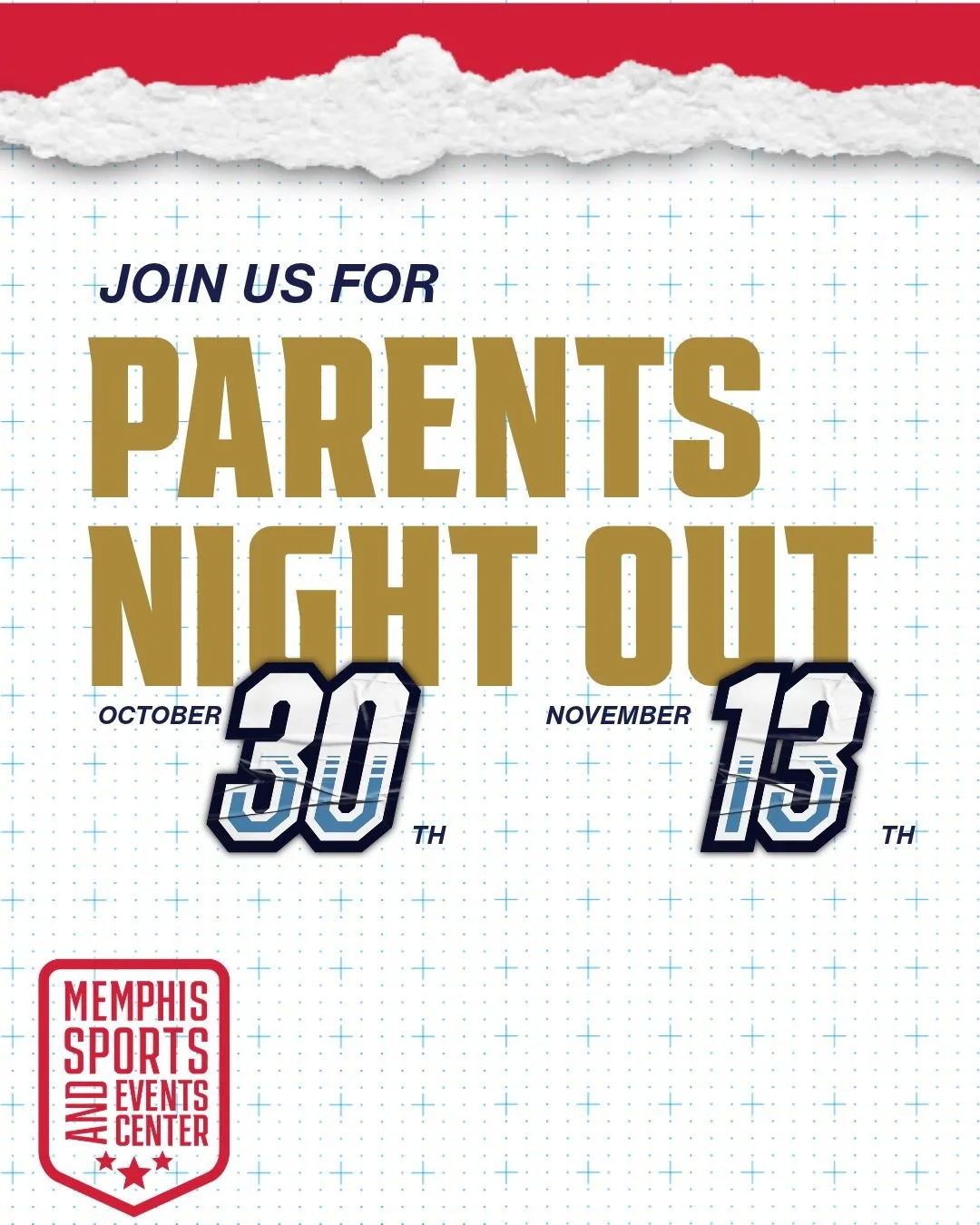 Your Friday night plans? We&rsquo;ll take the kids! 👀 Parents&rsquo; Night Out is happening October 30 and November 13. Give your kids a fun night out while you get a few hours back on your calendar. Click the link in our bio to register for an upco