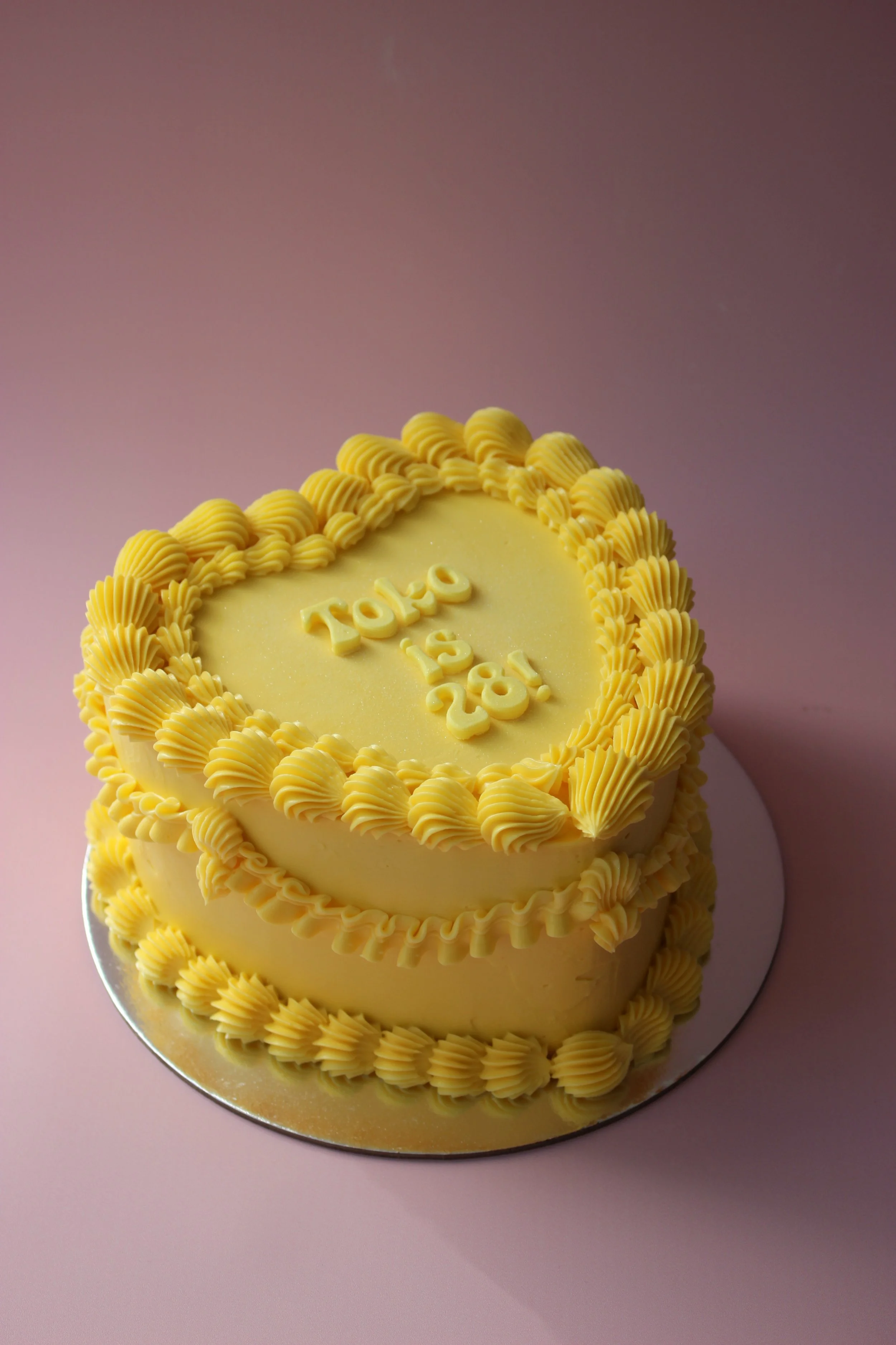 Vintage Petite Party Heart Cake