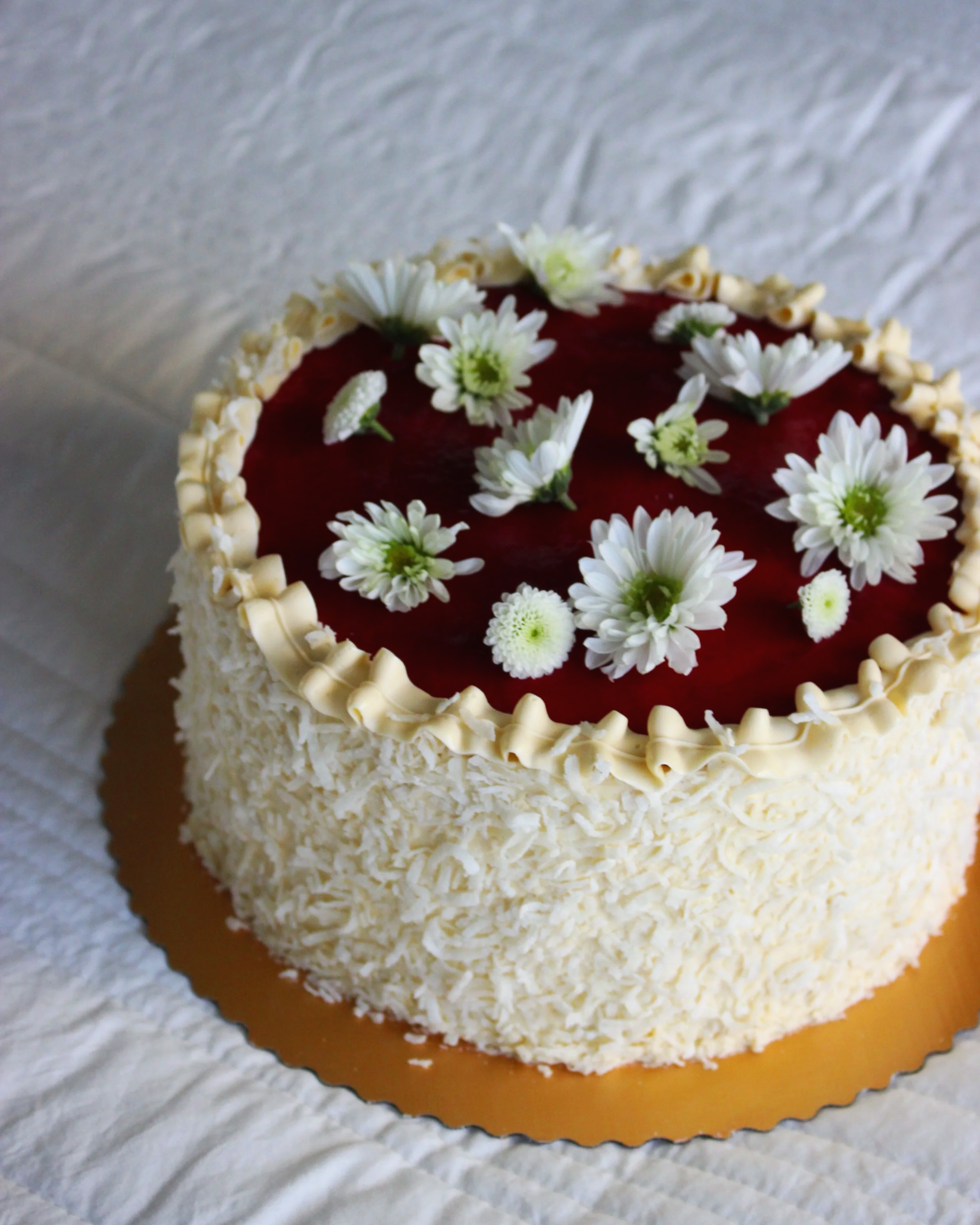 Raspberry Coconut Cake
