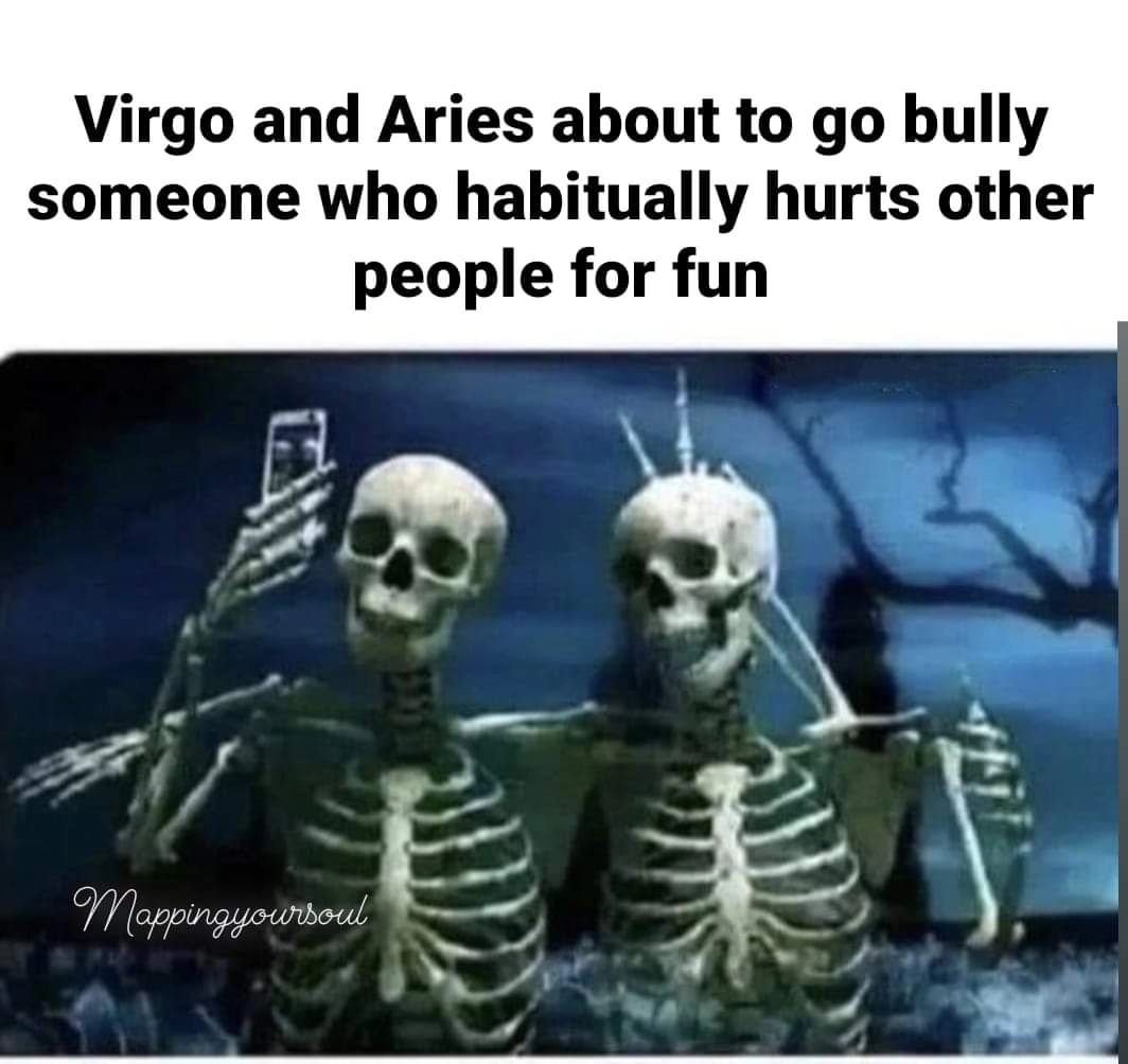 I forgot about this one. I'm clearing out my memes folder. This is true. It's a factual representation of @antonio_bx184 and I. 😂

#Aries #Virgo #BrujeriaandBrews #Besties #MindYaBusiness