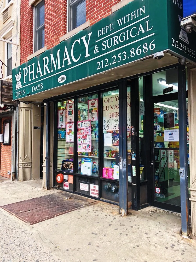 NEW YORK CITY PHARMACY 206 1st AVENUE